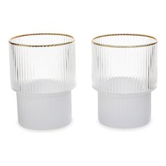 Набор стаканов Premier Housewares Farrow White, Gold 2 шт, 230 мл, 1405493