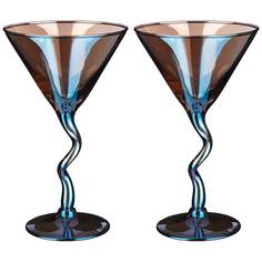 Набор бокалов из 2 шт для шампанского "лазурит" 200 мл Crystal Bohemia