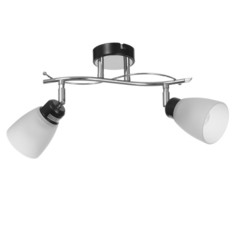 Люстра 11610/2 2х40Вт E27 хром/черный 35x23x18 см ЭкономСвет