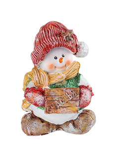 Статуэтка Lefard Снеговичок с табличкой Счастья 16 см 169-207