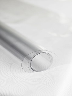 Скатерть LuxCase Protect прозрачная прямоугольная ПВХ 120x180x0.02 см, 11154