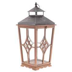 Подсвечник дерево ALAT Home Фонарь 35х35х77см 783363
