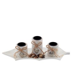 Подсвечник металл ALAT Home Сканди-бохо 36х15х11см 756633