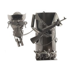 Подставка для бутылки металл ALAT Home Охотник 16х14х20,5см 612118