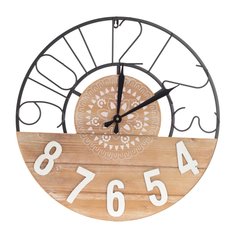 Часы настенные интерьерные дерево ALAT Home Сканди-бохо 60х4х60см 768171