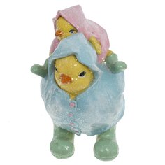 Фигурка декоративная пластик ALAT Home Курица с цыплёнком 10,5х8,5х14см 747013