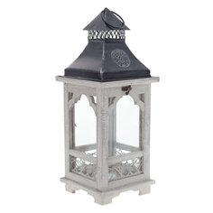 Подсвечник дерево ALAT Home Фонарь 17х17х45см 783362
