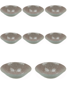 Набор салатников стекло Аксам Ривьера жемчуг диаметр 15см 8шт 15735/1 Akcam