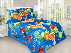 Постельное белье Mercury Home Фруктовый коктейль 1.5 СП Бязь 2 наволочки 70x70