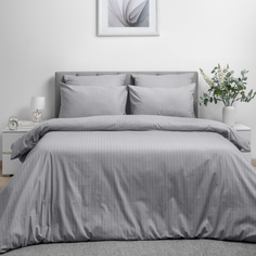 Пододеяльник "Love Me" 180/215 Gray Cloud страйп дизайн Loveme