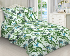 Постельное белье Mercury Home Колибри 2 сп бязь 2 наволочки 50x70