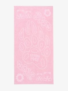 Полотенце махровое Великоросс Таинственный Лес розового цвета 50х100