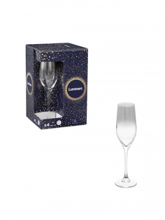 Набор бокалов для шампанского СЕЛЕСТ СЕРЕБРЯНАЯ ДЫМКА 4шт 160мл (LUMINARC O0092)