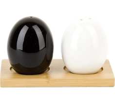 Набор для специй солонка/перечница на бамбуковой подставке "Naturel" Nouvelle