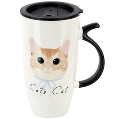 Кружка с крышкой Cute cat Nouvelle 600 мл 1760173-3