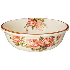 Салатник Agness корейская роза 21,5x21,5 см высота 7,5 см 1350 мл