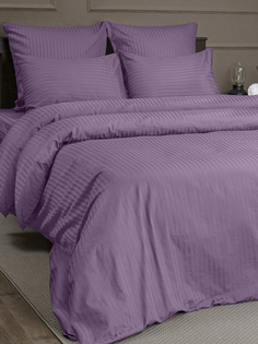 Комплект постельного белья Amore Mio Семейный, фиолетовый, 4 наволочки 70х70,50х70