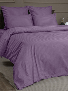 Комплект постельного белья Amore Mio Евро, хлопок, фиолетовый, 4 наволочки 70х70,50х70