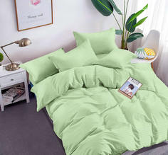 Простыня Maktex из страйп-сатина на резинке 90x200x30 Росток 1х1