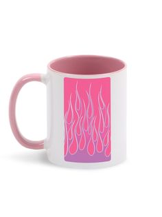 Кружка Каждому Своё "Розовый огонь/Pink" 330 мл