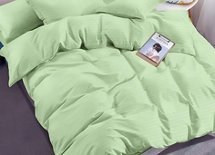 Простыня Maktex из страйп-сатина на резинке 140x200x30 Росток 1х1