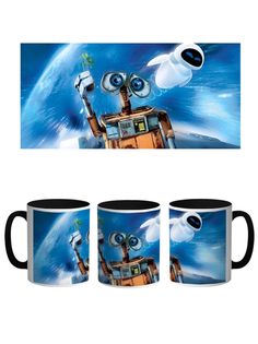 Кружка Каждому Своё "Валли/Ева/WALL-E/Мультфильм" 330 мл