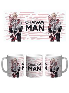 Кружка Каждому Своё "Человек бензопила/Chainsaw Man/Аниме" 330 мл