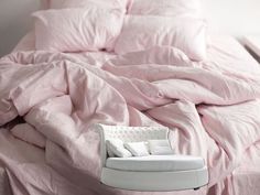 Простыня Maktex круглая из варёного хлопка на резинке 220x220x30 224 Розовый