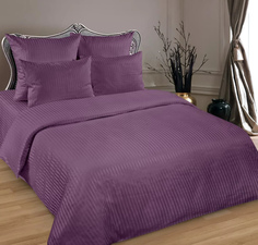 Простыня Maktex из страйп-сатина 220x240 Черника 1х1