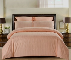 Пододеяльник Maktex из страйп-сатина 150 x 200 Крем 1х1