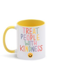 Кружка Каждому Своё "Treat people with kindness/Фраза" 330 мл