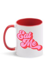 Кружка Каждому Своё "Eat me/Pink/Фраза" 330 мл