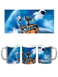Кружка Каждому Своё "Валли/Ева/WALL-E/Мультфильм" 330 мл
