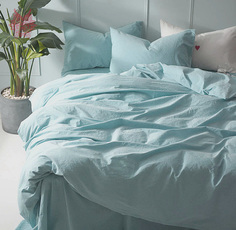 Простыня Maktex из варёного хлопка 240x260 233 Ментол