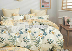 Простыня Maktex из сатина 220x240 034ABL (цветы)