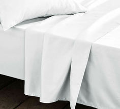 Простыня Maktex из сатина 275x280 Белая