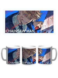 Кружка Каждому Своё "Человек бензопила/Chainsaw Man/Аниме" 330 мл
