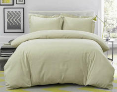 Простыня Maktex из сатина 180x220 Серо-бежевый