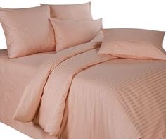 Пододеяльник Maktex из страйп-сатина 200 х 220 Крем 1х1