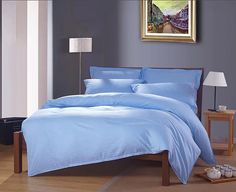 Простыня Maktex из страйп-сатина 220x240 Небесный 0,5х0,5