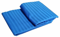 Простыня Maktex из страйп-сатина 200x220 Василек 1х1