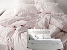 Простыня Maktex круглая из варёного хлопка на резинке 210x210x30 465 Светло-розовый