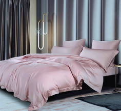 Простыня Maktex из тенселя 240x260 60S 4384 Пыльная роза