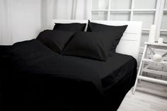 Простыня Maktex из бязи на резинке 120x200x20 Черный
