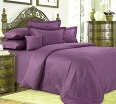 Пододеяльник Maktex из сатина 240 х 260 Черника
