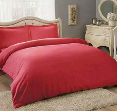 Пододеяльник Maktex из сатина 175 х 215 Красный