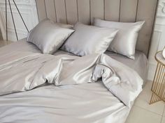 Пододеяльник Maktex из тенселя 150 х 200 60S 4216 Серебро