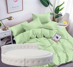 Простыня Maktex круглая из страйп сатина на резинке 200x200x30 Росток 1х1