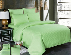 Простыня Maktex из страйп-сатина 180x220 Зеленый 1х1