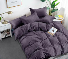 Простыня Maktex из страйп-сатина на резинке 200x200x30 Космос 1х1